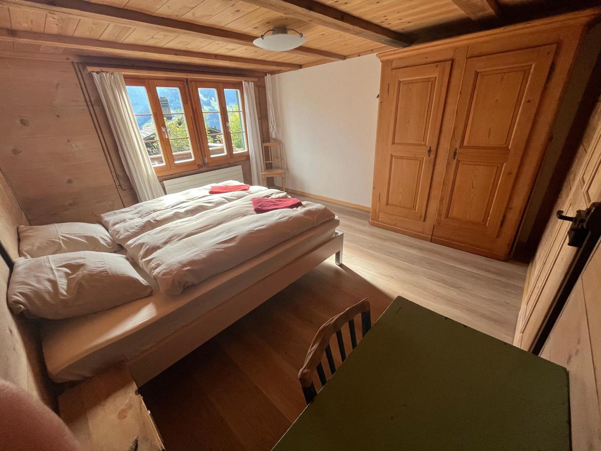 Chalet Sonnenheim, Wohnung Mit Panoramafenster Adelboden Exterior foto